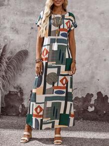 EMERY ROSE Trang phục mùa hè Trang phục kỳ nghỉ Phụ nữ Phụ nữ Váy dài Váy mùa hè cho phụ nữ Trang phục kỳ nghỉ Phụ nữ Trang phục hòa nhạc đồng quê Trang phục giáo viên cho phụ nữ - Nhiều màu - Xem 3