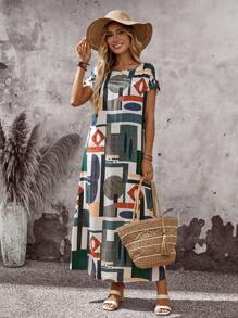 EMERY ROSE Trang phục mùa hè Trang phục kỳ nghỉ Phụ nữ Phụ nữ Váy dài Váy mùa hè cho phụ nữ Trang phục kỳ nghỉ Phụ nữ Trang phục hòa nhạc đồng quê Trang phục giáo viên cho phụ nữ - Nhiều màu - Xem 6