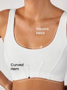 GLOWMODE FeatherFit™ Glow Figure Corset-Effect Sports Bra