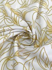 女式夏季度假风格满版印花扭结后背吊带阔腿连体裤 - 彩色 - 查看 3