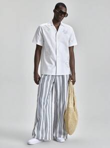 Ontre 2025秋冬季季节性服装，冬季，返校季，万圣节，圣诞节，男士教师服装，夜间外出，商务休闲衬衫