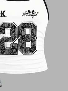 SHEIN Tween Girl Slim Fit Casual Sports Camisole Seamless Tank Tops