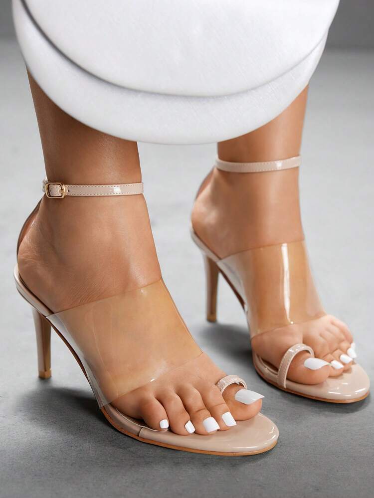 CUCCOO SZL レディース アプリコット シンプル ラウンド トゥ スティレット ミドルヒール パンプス、エレガント、カジュアル、快適、スリップオンデザイン、オフィス、通勤、デート、パーティー、バンケットに適しています