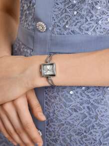 MOTF PREMIUM RELOJ DE PULSERA CUADRADO CUARZO - Plateado - Ver 9