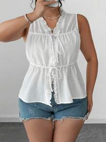 Elenzga Einfaches Kurzarmhemd in Große Größen, modisch für den Sommer