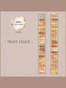 1卷 78.74英寸（200厘米）花园小径系列场景贴纸卷装切割装饰剪贴个性拼贴材料手工账本贴纸唯美日记PET胶带办公和学校用品 - 彩色 - 查看 7