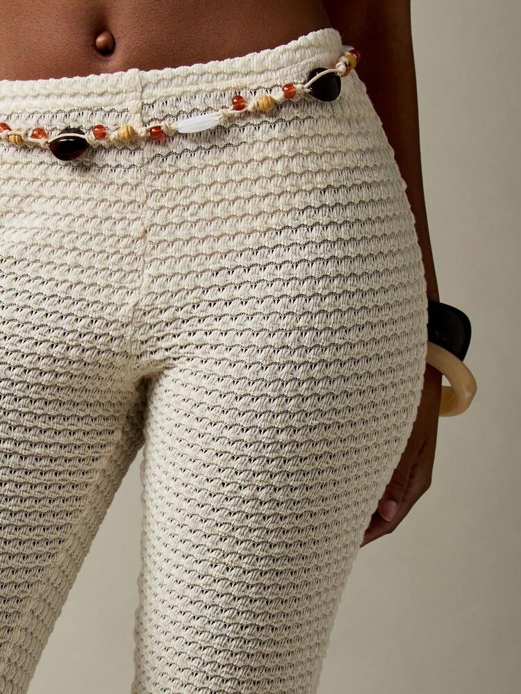 MISSGUIDED High Rise Knit Biker Shorts Athletic Waist Textured Capri Length Stretch Yoga Bottoms Summer Festival Casual Sport Pants