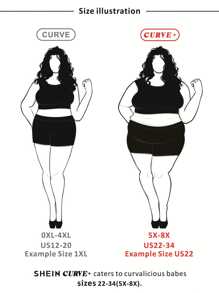 SHEIN CURVE+ Áo sơ mi nữ cổ tròn tay ngắn dáng rộng màu trơn mùa hè cỡ lớn, mặc đi biển/du lịch/nghỉ dưỡng/đi biển - Màu Đỏ Sâu - Xem 3