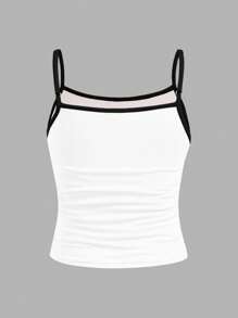 SHEIN Tween Girl Slim Fit Casual Sports Camisole Seamless Tank Tops