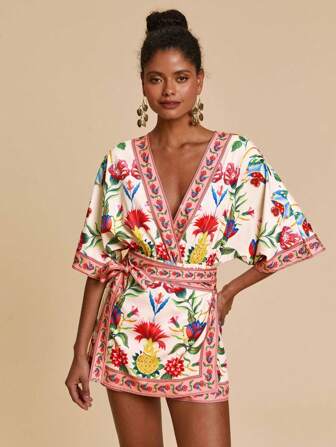 Travachic Vävd, mönstrad, ärmlös, lös sparkdräkt för kvinnor, sommarkläder för kvinnor, strandkläder, vår och sommar, påsk, semesterkläder, strandkläder för kvinnor, vårlov, semesterkläder för kvinnor, konsertkläder för kvinnor, bohemisk stil, bohemisk stil, musikfestival, 4 juli-kläder, tropiska semesterkläder för kvinnor, romantisk, kortärmad tröja