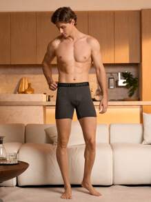 Manfinity Underwear&Sleepwear Basics 7 piezas/paquete Ropa interior casual para hombres con cintura tejida con letras
