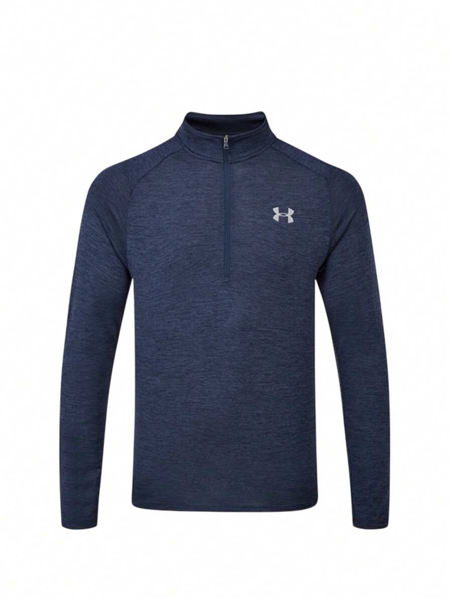 Under Armour Mens UA Tech 2.0 1/2 Zip - 藏蓝色 - 查看 1