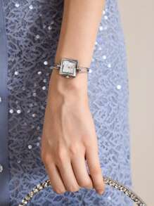 MOTF PREMIUM RELOJ DE PULSERA CUADRADO CUARZO - Plateado - Ver 3