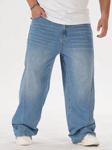 Manfinity Hypemode Jeans di moda in denim di taglia oversize, adatti per l'estate