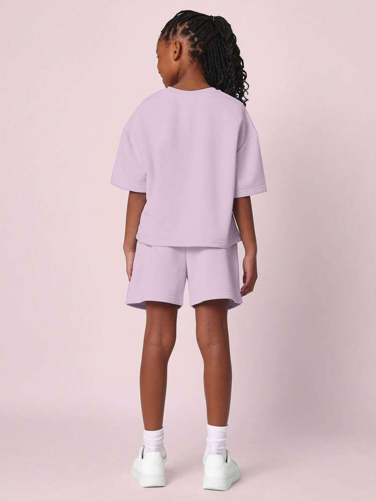 Streetwear Varsity Style T-Shirt Co-Ords