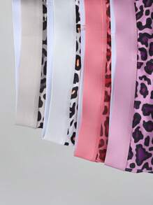 SHEIN 4件装豹纹印花男士弹力腰平角内裤 - 彩色 - 查看 3