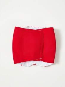 PETSIN 轻便透气宠物防骚扰礼貌狗衬衫，红色简约设计夏装，圣诞节 - 彩色 - 查看 2