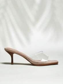 SHUZIA 女士时尚透明高跟凉鞋