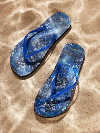 Sandalias de mujer tipo chanclas, de suela suave, cómodas, ligeras, antideslizantes, transpirables, para uso casual en la playa