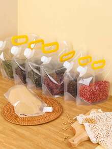 Kantong Penyimpanan Makanan, Wadah Penyimpanan Makanan Transparan Modern untuk Dapur - Clear - View 4