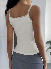 DAZY Women's Slim Fit Lace Trim Camisole Top Y2k Summer