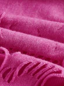 SHEIN ICON 女士纯色垂坠领性感镂空露背短款上衣