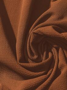 SHEIN PETITE بنطلون نسائي بقصة واسعة الساق مصمم بجيوب جانبية وخصر مطاطي مزين براشفة اللؤلؤ الأسود، مناسب للربيع والصيف