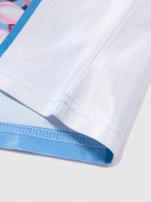 ROMWE MEN Prep Camiseta de manga corta de hockey sobre hielo para hombres, camiseta deportiva para el verano