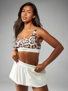 MISSGUIDED Animal Print Active Bralette Fitness Yoga Dance Fashion Top - Multicolor - View 5