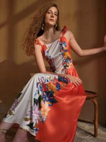 MOTF PREMIUM ROBE PLISSÉE À IMPRIMÉ FLORAL