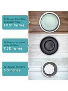 10/30 szt. okrągłych filcowych uchwytów na garnki i separatorów do talerzy Felt Mate - 3 rozmiary, odporne na zarysowania, odporne na ciepło, wielofunkcyjne akcesoria kuchenne do ochrony naczyń kuchennych, obiadowych i przechowywania - Wielokolorowe - Zobacz 3