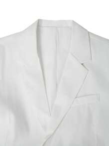 Manfinity Homme Conjunto de chaqueta y pantalones de traje de unicolor de manga larga para hombre