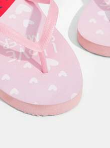 Grefit Chanclas planas con estampado de sandía CUCCOO, sandalias para uso interior y exterior - Rosa Pálido - Ver 4