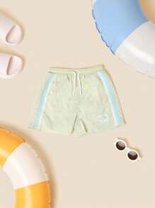 SUMWON 抽绳泳裤儿童沙滩短裤夏季运动装运动水上运动泳池派对度假泳衣