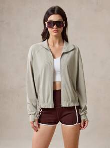 OutZeal SunProof UPF50+ Cooling Drawstring Hem Sun Protection Jacket Women With Side Pockets Everyday Daily Casual - Apricot - View 8