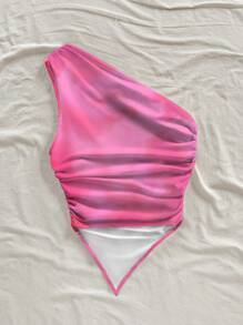 Soleia 大码女式休闲复古花卉印花上衣，适合夏季度假 - 彩色 - 查看 2