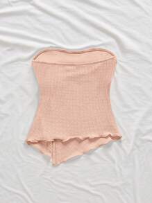 Firerie 女士优雅浪漫别致通勤性感优雅黄色褶饰吊带背心上衣，适合派对、海滩度假、返校、浪漫约会、婚礼季、生日、复活节、春夏季 - 粉色 - 查看 2