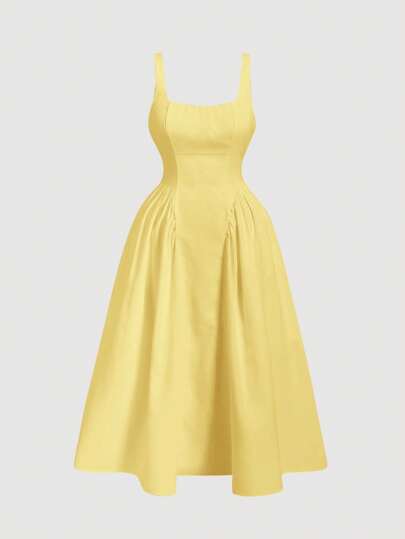 SHEIN MOD Plus Size White Spaghetti Strap Dress With Bow Back Decor, Formal Event Dress,Women's White Backless Bowknot Long Dress, Summer White Dress,Graduation Dress, Brunch Outfits For Women Flowy Dress,Corset Dress,Wedding Guest Dress Women