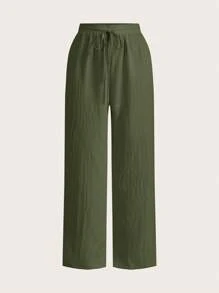 Auralis Plus-Size Women's Casual Pants, Wide-Leg Pants, 3 Pieces Women's Casual Wear, Summer Vacation Wear,Vacation Outfits Woman Summe,Business Casual Woman