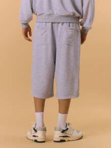 Musero Quần short chạy bộ Jersey co giãn Mùa xuân, Mùa hè, Ngày lễ, Kỳ nghỉ, - Xám - Xem 4