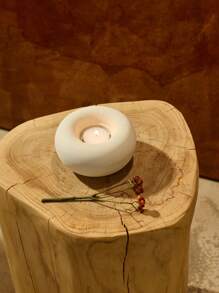 Cirelle 1pc Nordic Style Minimalist White Ceramic Candle Holder
Elegant Accent For Living Room, Bedroom, Office Desk | Ideal Mother's Day, Graduation, Housewarming Gift | Summer Home Refresh Decor | High-End Hotel Supplies And Table Decor