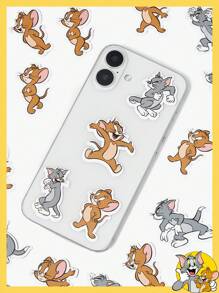TOM & JERRY X SHEIN Quirky & Vivid Cartoon Pattern Design Cute DIY Stickers - Yellow - View 2