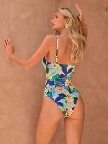 Maija 1 Piece Women Spaghetti Strap Swimsuit, Fashionable For Summer