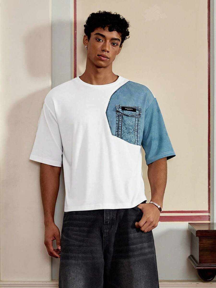 SWAVVY 男士圆领短袖T恤，夏季时尚