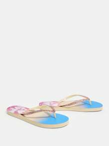 Grefit CUCCOO Star Printed Flat Sandals For Home, Beach And Outdoor Wear - Apricot - View 5