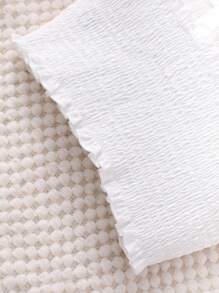 SHEIN 2pcs Tween GirlsCasual Dot Print Strapped Waistband Top And Skirt Set, School, Campus, College - Green - View 4