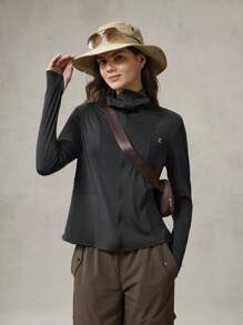 OutZeal OutZeal SunProof UPF50+ Cooling Hooed Sun Protection Jacket Women With Mask, Detachable Brim, Hat Hole