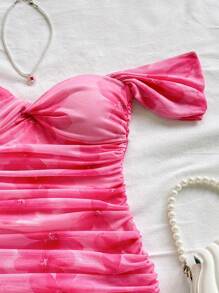 Soleia Summer Vacation Knit Mesh Cute Floral Print Strapless Birthday Tube Bodycon Pink Dress For Women Fall Dresses For Women   School Clothe  Rave Outfits  Concert Tops   Homecoming Dress   Christmas Clothes  Office Dress  Date Night Outfits Women Dress For Wedding Guest  Birthday Dresses For Women   Halloween Costumes  Brunch Outfits For Women  Sexy Bohemian Clothes For Women  Fairycore White Lace Dress Fringe Dress Fall Dresses For Women Teacher Dress Korean Flowy Dress