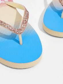 Grefit CUCCOO Star Printed Flat Sandals For Home, Beach And Outdoor Wear - Apricot - View 3