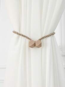 2pcs Magnetic Curtain Tiebacks, Made Of Thicker Torsion Rope & Strong Magnets, For Curtain Holders Gifts Birthday Graduation - Multicolor - View 8